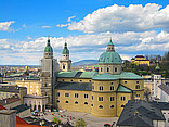 Salzburger Dom Ansicht Sehenswürdigkeit  in Salzburg 